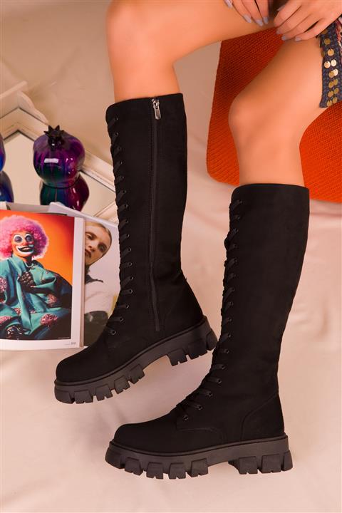 SOHO Kadın Siyah Süet Çizme 15540