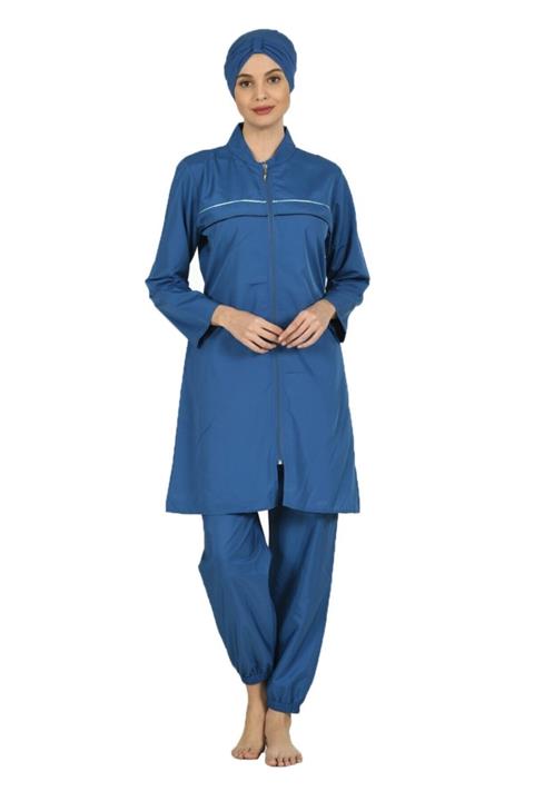 Fantasy Tam Kapalı Tesettür Mayo Büyük Beden3127