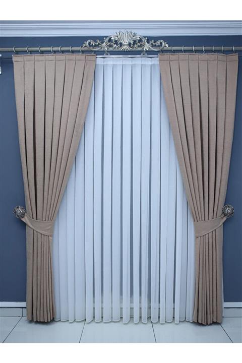 PAŞAMANLAR TEKSTİL Paşamanlar Tek Kanat Pileli Fon Perde