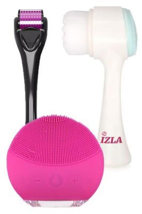 GLAZZI 3'lü Cilt Yenileme Bakım Seti Forever F  Dermaroller S  Cilt Temizleme