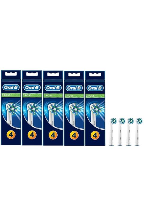 OralB Diş Fırçası Yedek Başlığı Cross Action 20 Adet (5pk*4)