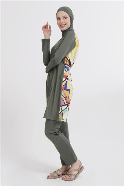 ALFASA Wish Kadın Haki Tesettür Mayo