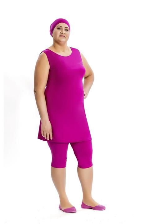 Armes Kadın Fuşya Büyük Beden Kolsuz Tesettür