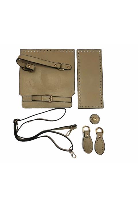 Yüncü Kız Çanta Seti Deri Kare Model 14