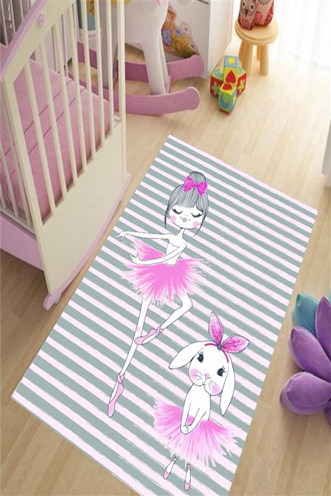 KARNAVAL HOME Karnaval Balerin Çocuk Odası Halısı