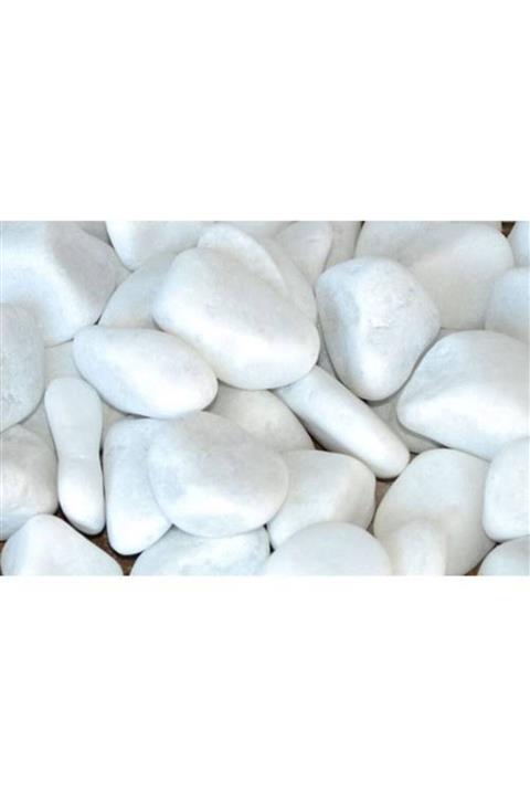 Badem Akvaryum Dolomit Taş 6-10 Cm 1 Kg Beyaz Taş Bahçe Taşı Teraryum Akvaryum Taşı