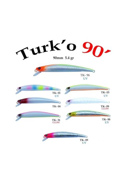 turko fishing Turko 90mm 5,4gr Kurşun Arkası Rapala Maket Balık