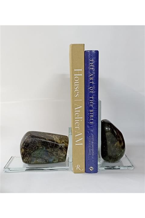 RAVİ Kristal Kaide Dekoratif Diktaş Kitap Tutucu 10x1019cm