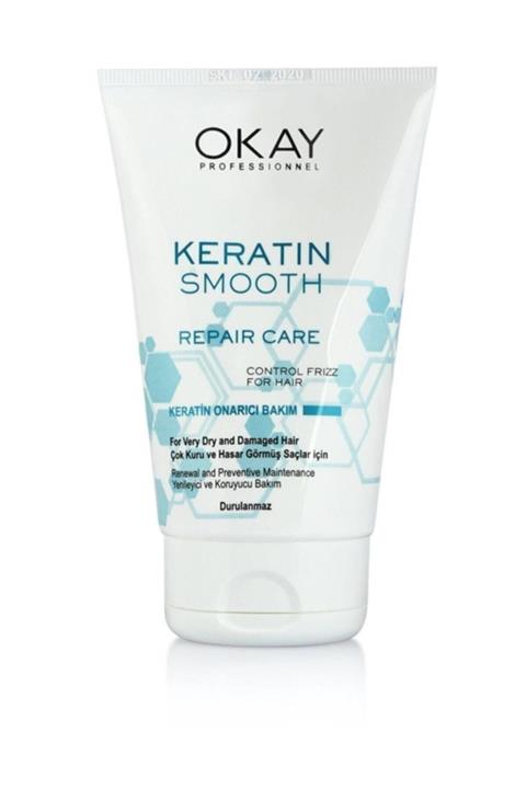 Okay Keratin Smooth Onarıcı Durulanmayan Bakım Kremi 100ml