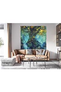 Hobimania Duvar Örtüsü Doğa Ağacı Nature Tree 150x200 Cm Duvar Dekorasyon Moda