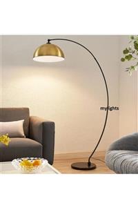 Mylights Retro Vintage Harekli Başlıklık Lambader Köşe Lambası Yerden Aydınlatma