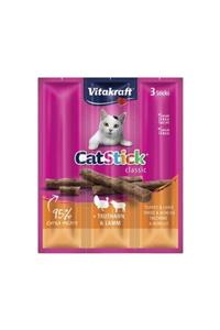 Vitakraft Cat Stick Hindi Etli Ve Kuzu Etli Yumuşak Kedi Ödül Maması 18 gr