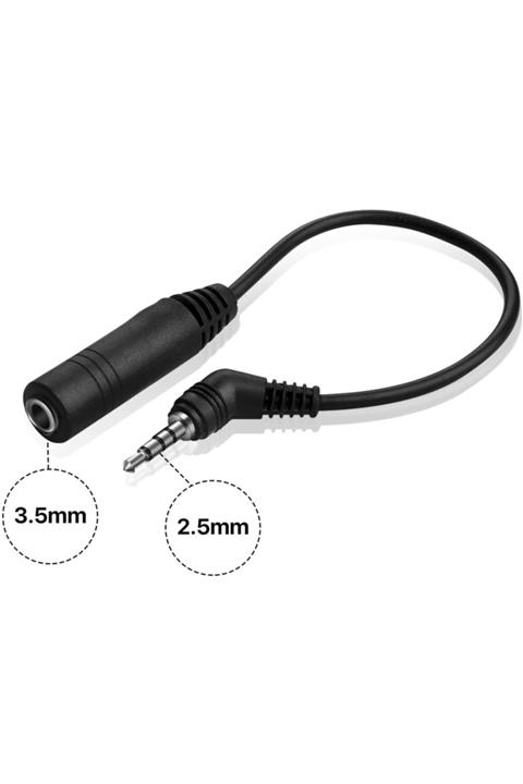 3M 2.5mm (erkek) To 3.5mm (dişi) Çevirici Dönüştürücü Adaptor Kulaklık Ses Hoparlör Kablosu
