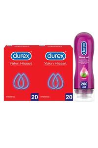 Durex Yakın Hisset Prezervatif 40'lı+ Aloe Vera Kayganlaştırıcı 200 ml