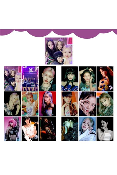 Kpop Dünyasi Blackpınk '' 4+1 Popup '' Fotokart Seti