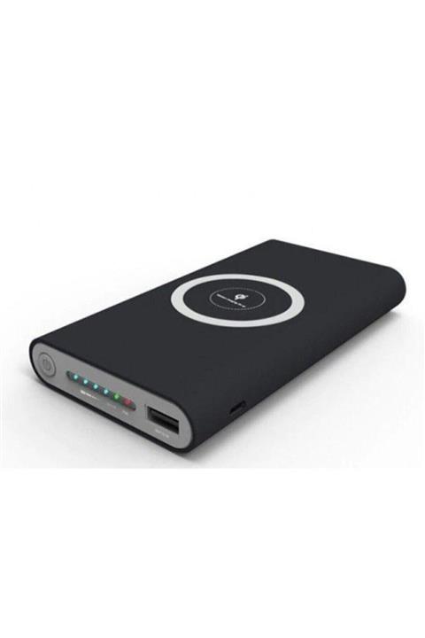 BLUE İNTER Wireless Kablosuz 10000 Mah Güneş Enerjili Solar Powerbank Elektrik Ile De Şarj Edilebilir I-020