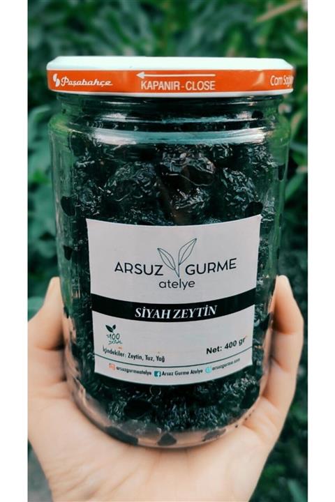 ARSUZ GURME ATELYE Siyah Zeytin 400 Gr