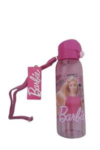 5DM Lisanslı Pembe Barbie Desenli Pipetli Suluk Kız Çocuk Matara 650 Ml