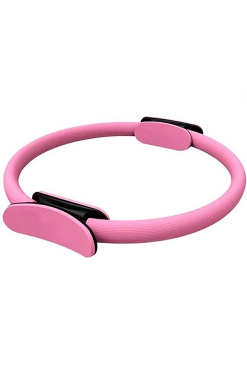 ZÜBAHOME 38 Cm Pilates Çemberi Yoga Egzersiz Halkası Pembe
