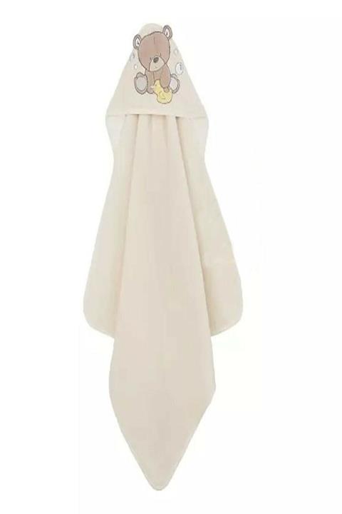 MOTHERCARE Kısayol - Ayıcıklı Nakışlı Bebek Havlusu