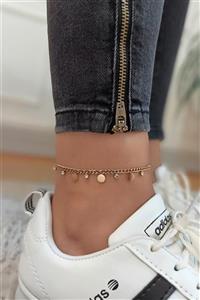 Çlk Accessories Çelik Taşlı Plaka Zincir Çelik Halhal Trhalhal4107 B35003
