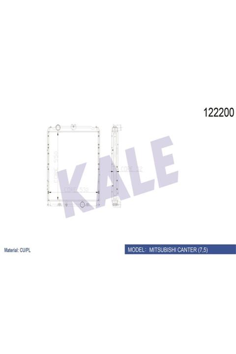 ÖZGÜÇYEDEK Motor Radyatoru Mıtsubıshı Canter 7,5 Ton 2 Sıra Cu+pl Sıstem Bakır