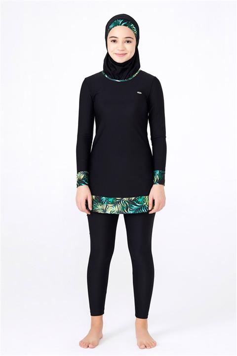 Adasea Siyah Garson Tesettür Mayo