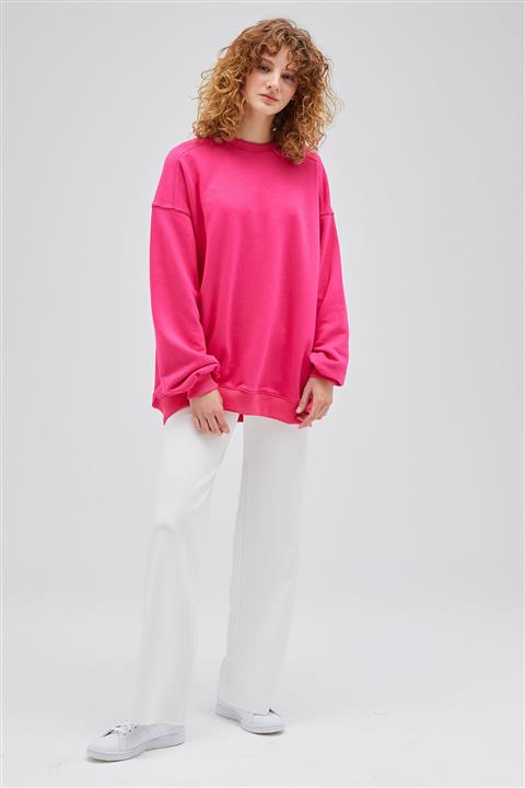 Hooopstore Ispanyol Paça Scuba Pantolon - Beyaz