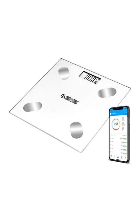 Smartness Yağ Ölçer Fonksiyonlu Akıllı Bluetooth Tartı Baskül Vücut Analizli