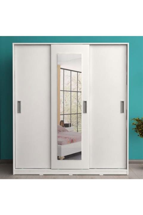 ERGÖÇMEN Sürgülü Gardrop Elbise Dolabı