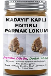 SPANA Ev Yapımı Katkısız Kadayıf Kaplı Fıstıklı Parmak Lokum  330gr