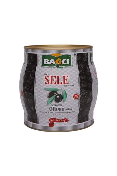 Bağcı Siyah Sele Zeytin Fıçı Teneke 2 Kg
