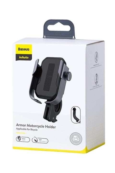 Baseus Armor Motorcycle Holder-motosiklet-bisiklet Telefon Tutucu Siyah,gri