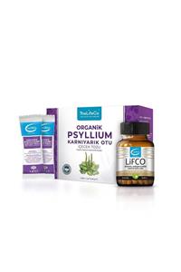 TheLifeCo Thelifeco Organik Psyllium Içecek Tozu 4 Gr X 60 Şase + Thelifeco Lifco 30 Kapsül