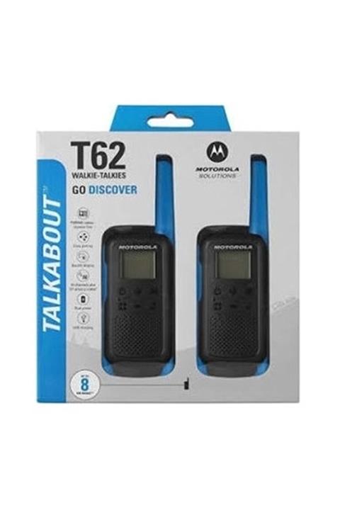 Motorola Tlkr-t62 Açık Alan 8 Km Pmr El Telsizi Mavi