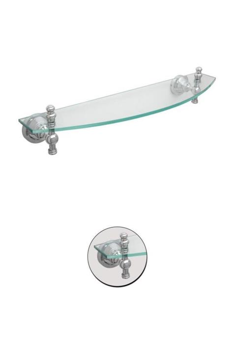 Maya Ottoman Chrome Cam Etejer 50cm %100 Pirinç