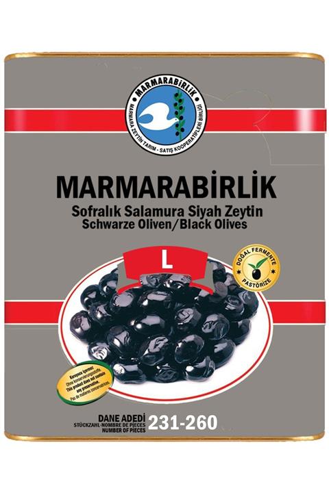MarmaraBirlik Hiper 231-260 Kb L Yağlı Salamura Zeytin 10 Kg