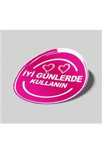 Matbaagraf Iyi Günlerde Kullanın Sticker Pembe 4x4cm 70 Adet