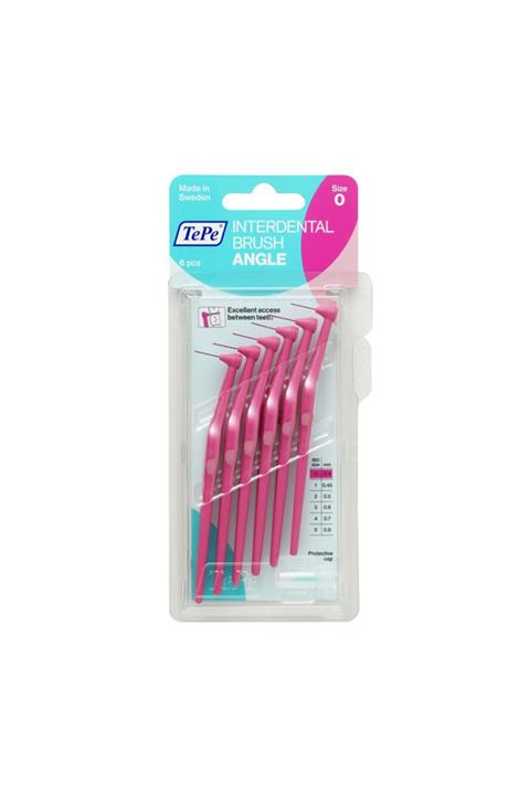 TePe Angle Arayüz Fırçası Pembe 0,4 mm 6'lı Paket