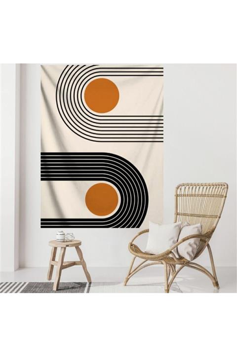 ALAMODE Bohem Tarz Çizgi Model Duvar Örtüsü