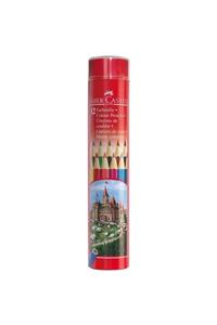 Faber Castell Faber-castell Metal Tüpte Boya Kalemi 12 Renk Tam Boy