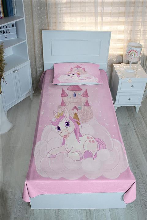 Bebişim Halı Pony Prenses Bh2008 Pike&Yatak Örtüsü(Yastık Kılıflı)