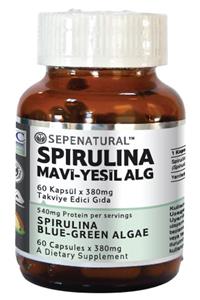 Sepe Natural Spirulina 60 Kapsül Yosun Hapı