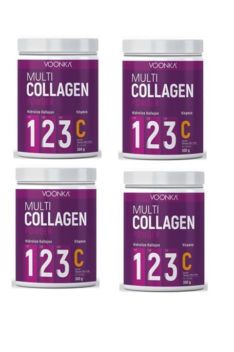 Voonka Tip 1,tip 2,tip 3 Hidrolize Kolajen 300 Gr X4 Adet