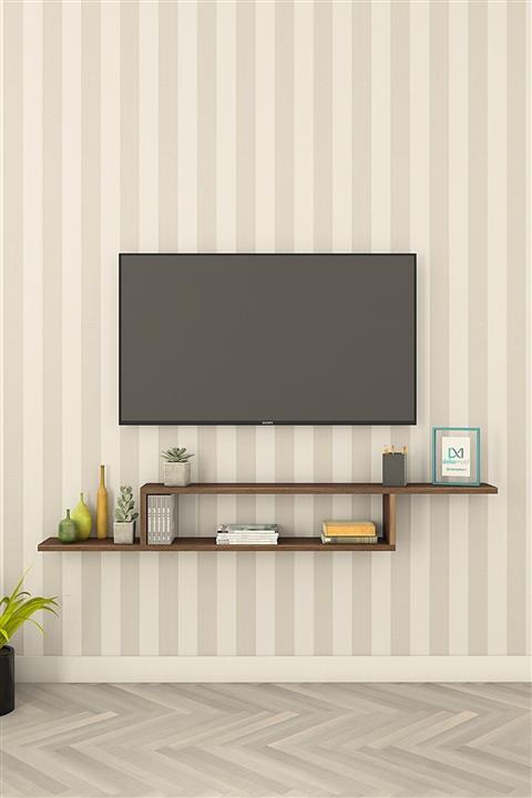 Dekomotif Seul Tv Standı Barok Tv Ünitesi Duvara Asma Raf