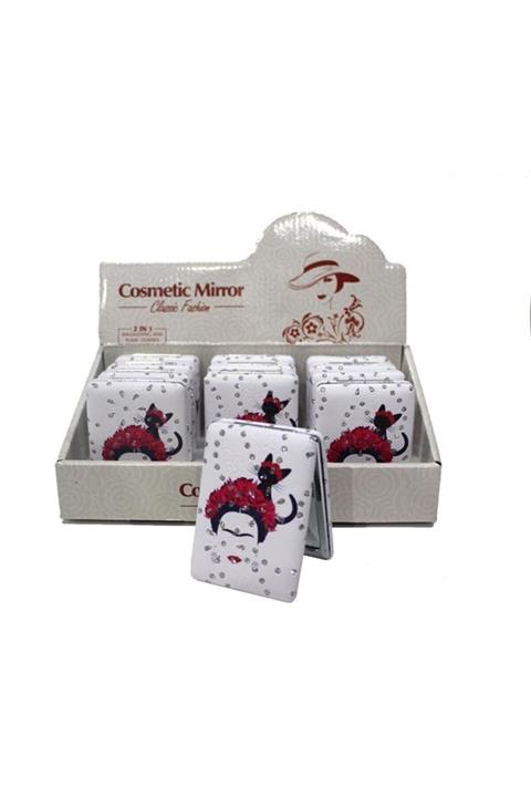 EvimShopping Dekoratif El Aynası Cep Aynası Makyaj Aynası