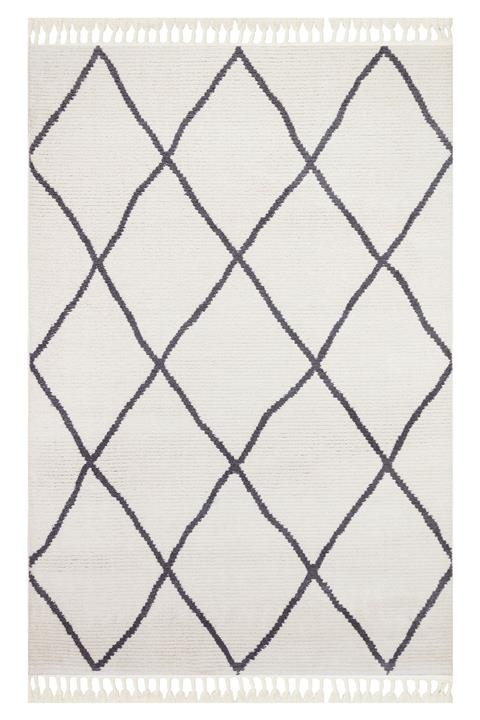 EVİMOD Nordic Iskandinav Tarz Bohem Gri Beyaz Modern Halı Kilim