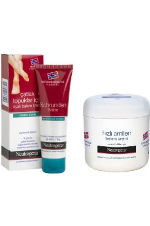 Neutrogena Çatlak Topuklar İçin Ayak Bakım Kremi 50 ml ve Hızlı Emilen Bakım Kremi 300 ml