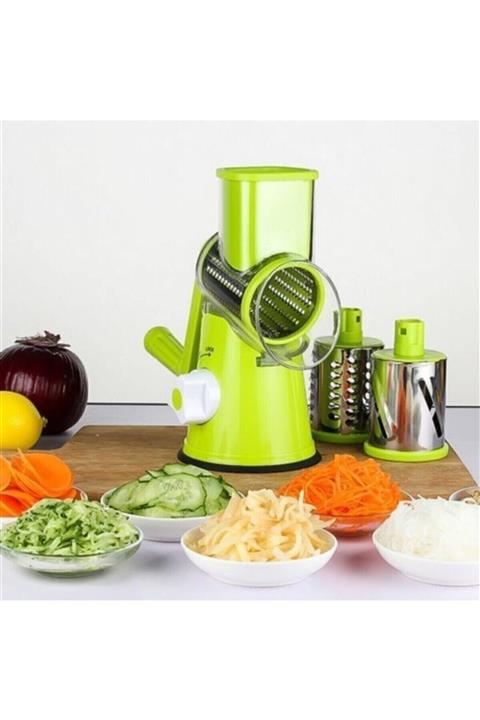 Eviniz İçin Herşey Rende Tutma Kollu Çevirmeli Rende Sebze Doğrayıcı Dilimleyici