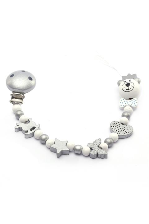 Serap Yılmaz Sahi Isimsiz Emzik Zinciri - Emzik Askısı - Bebek Hediyesi Bez115